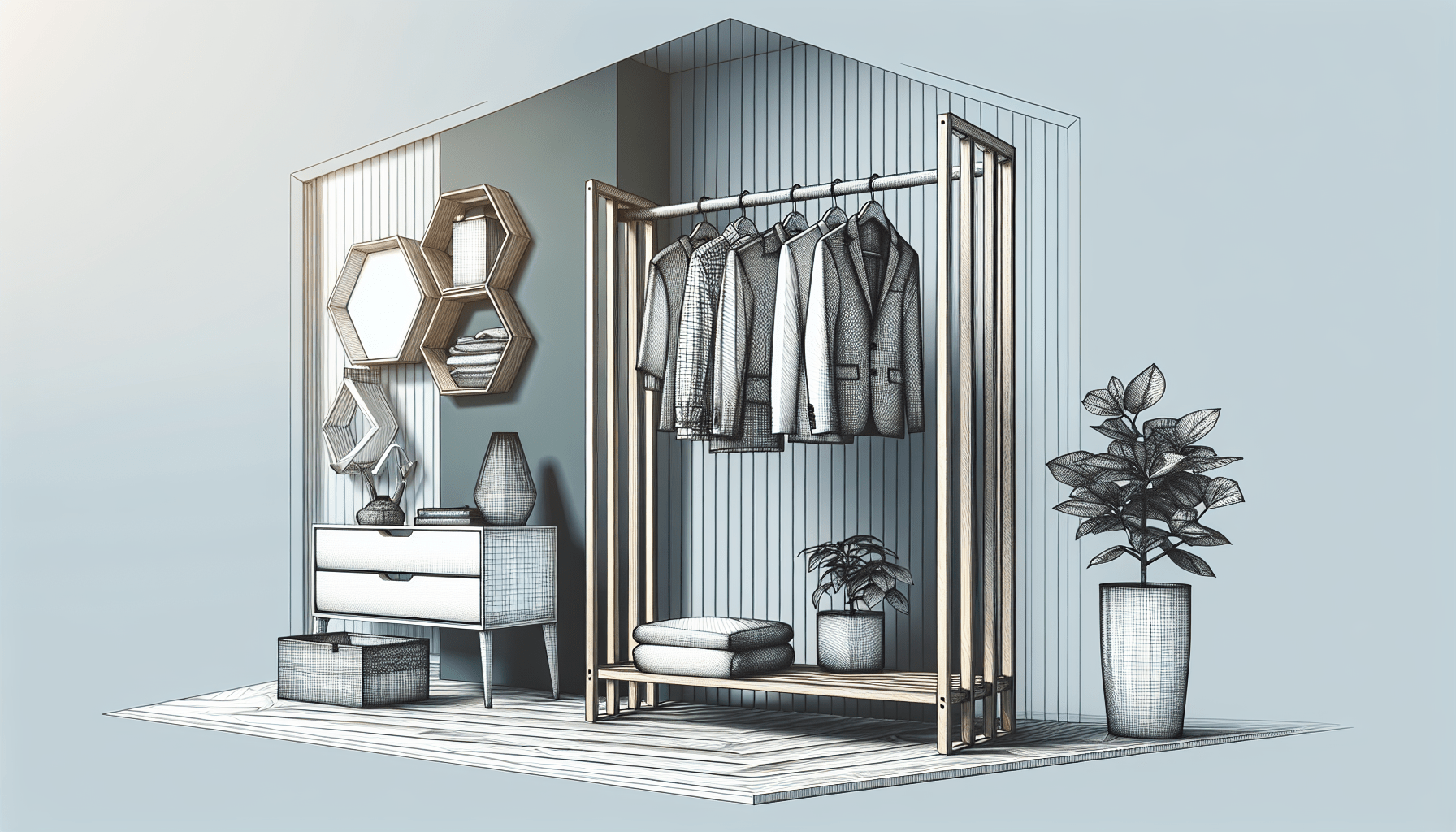 Discover the Elegance and Utility of the Simple Houseware Garment Rack