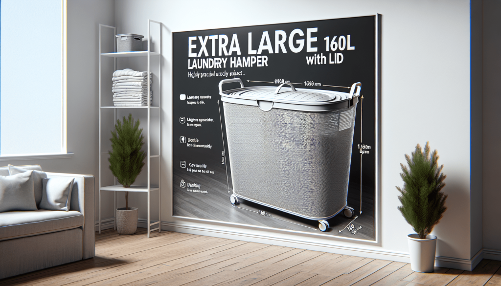 Discover the Ultimate Solution: 160L Extra Large Laundry Hamper with Lid