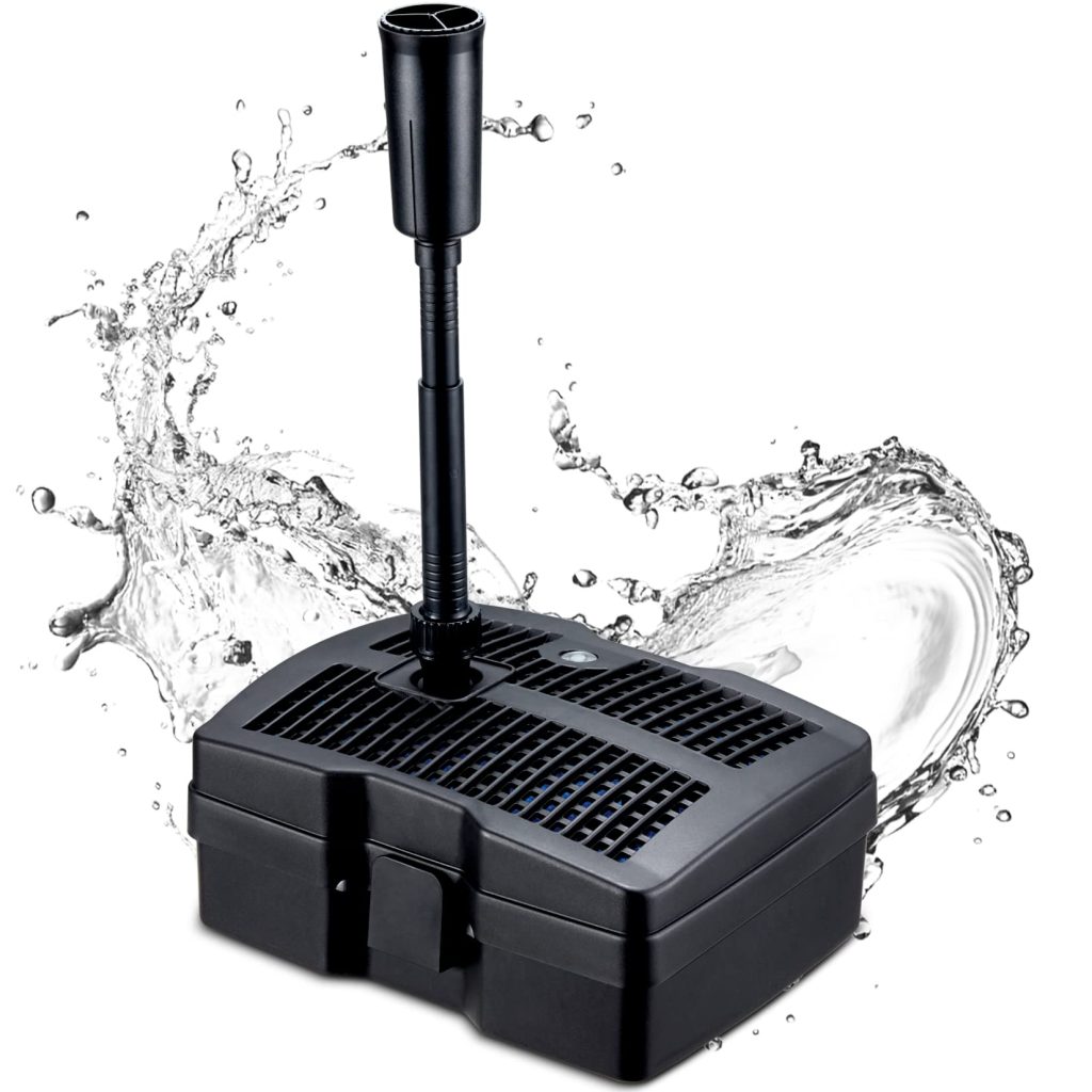 VIVOHOME 530 GPH Submersible Pond Filter Pump Fountain Kits Review