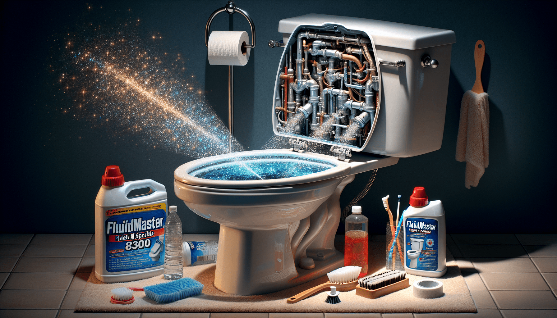 Effortlessly Keep Your Toilet Sparkling Clean with the Fluidmaster 8300 Flush ‘n Sparkle System